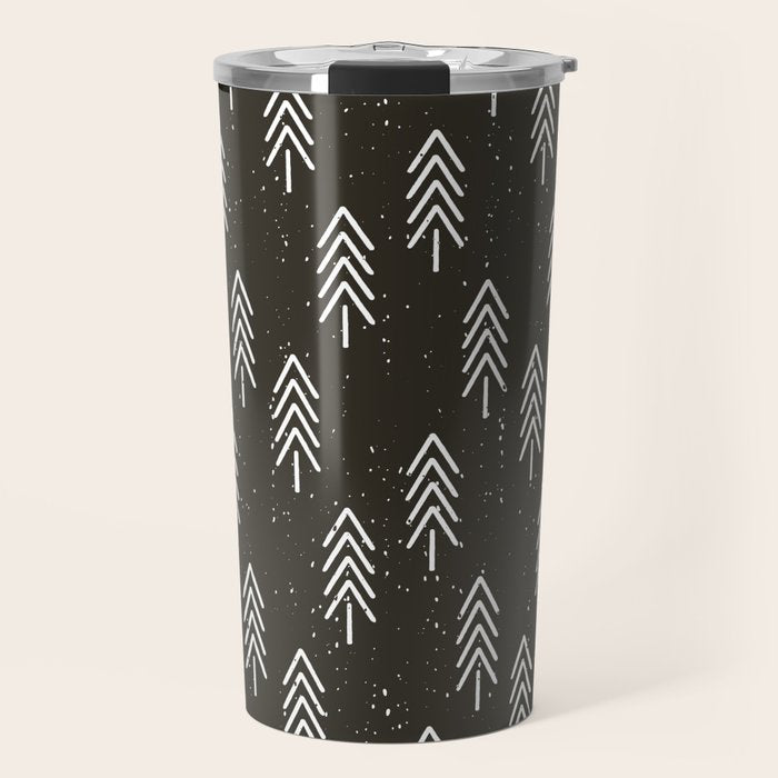 Pine Trees . Charcoal Travel Mug Gallery Image 1