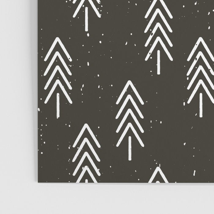 Pine Trees . Charcoal Poster Gallery Image 3