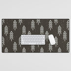 Pine Trees . Charcoal Desk Mat Gallery Image 1