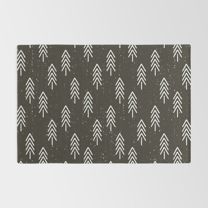 Pine Trees . Charcoal Rug Gallery Image 2
