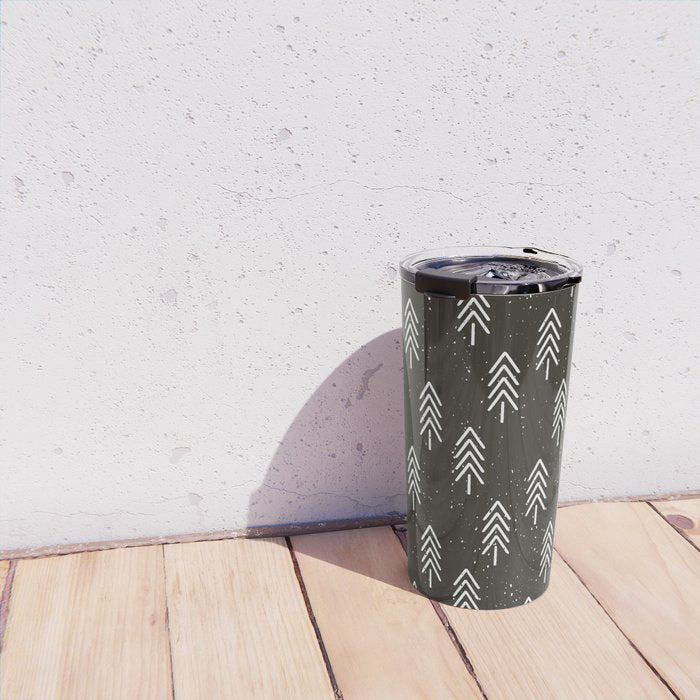 Pine Trees . Charcoal Travel Mug Gallery Image 4