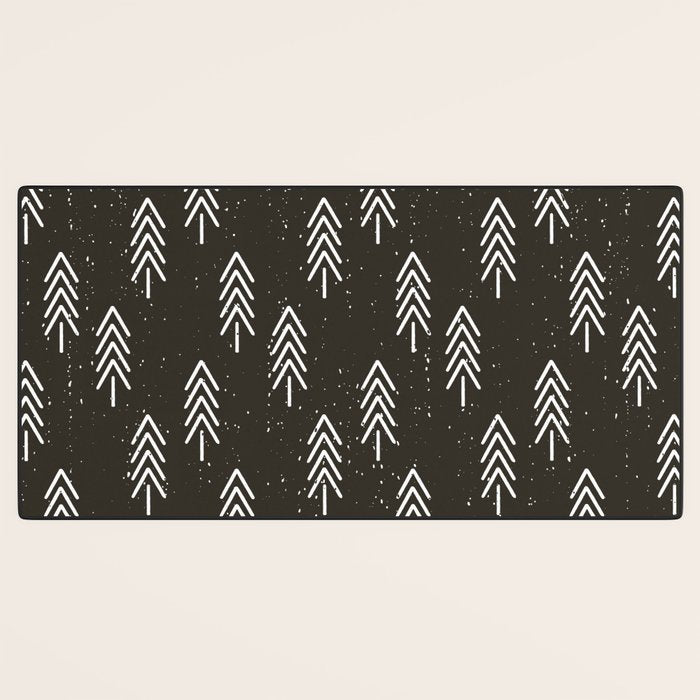 Pine Trees . Charcoal Desk Mat Gallery Image 3