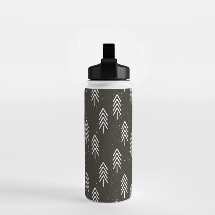 Pine Trees . Charcoal Water Bottle Gallery Image 2