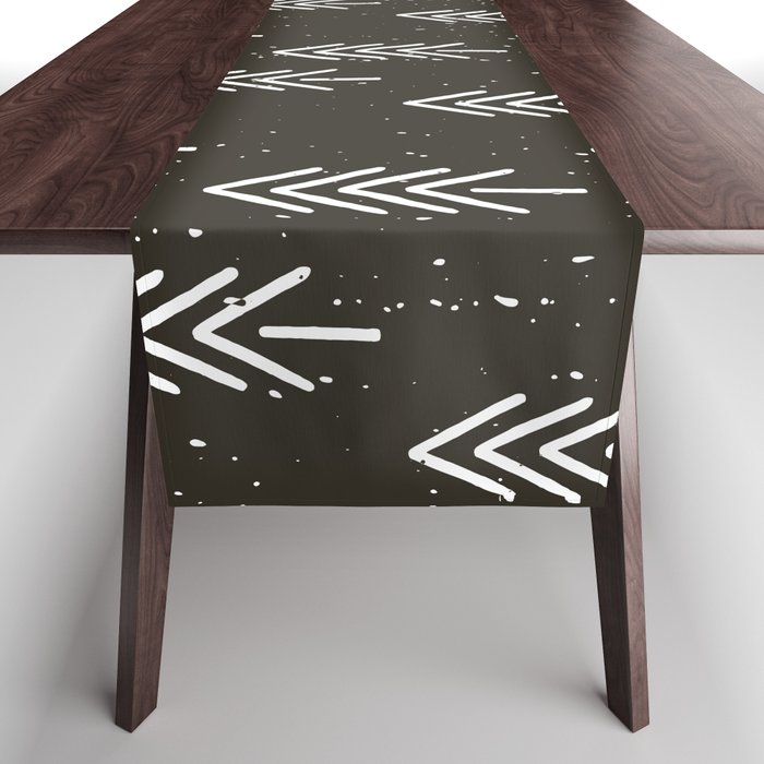 Pine Trees . Charcoal Table Runner Gallery Image 1
