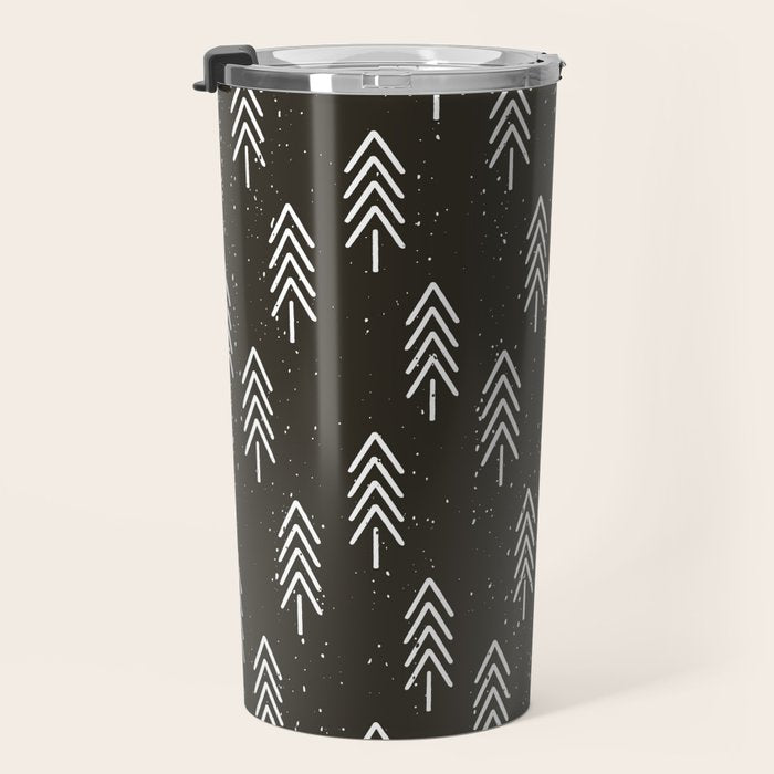 Pine Trees . Charcoal Travel Mug Gallery Image 3