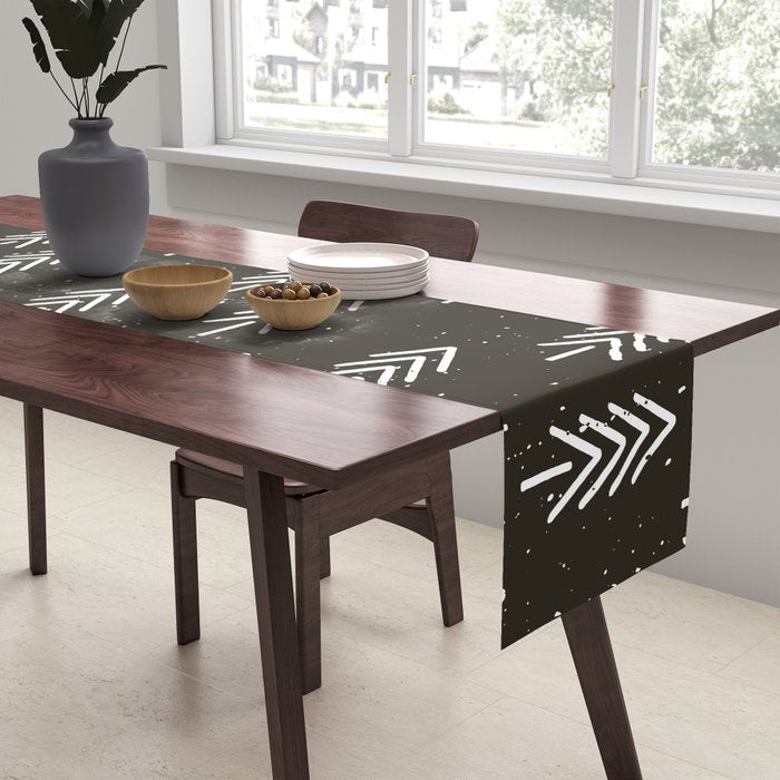 Pine Trees . Charcoal Table Runner Gallery Image 2
