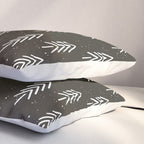 Pine Trees . Charcoal Pillow Sham Gallery Image 3