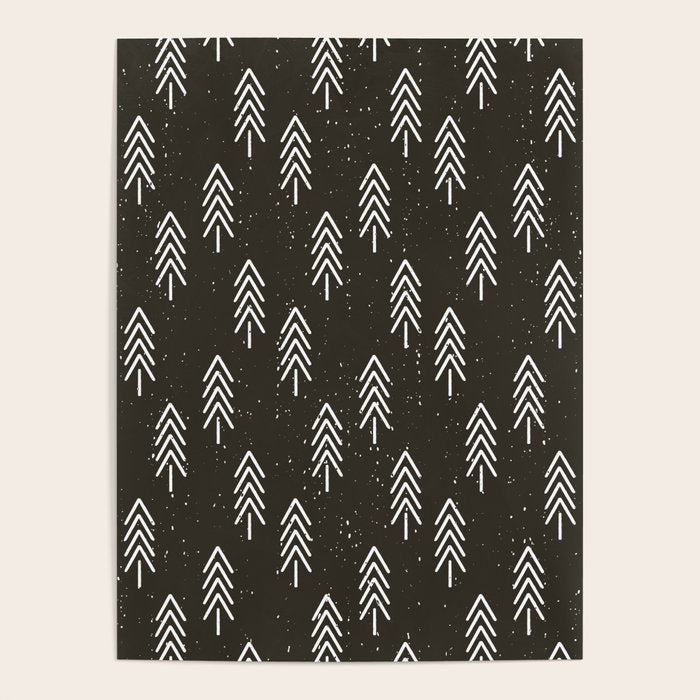 Pine Trees . Charcoal Poster Gallery Image 4