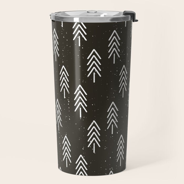 Pine Trees . Charcoal Travel Mug Gallery Image 2