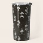 Pine Trees . Charcoal Travel Mug Gallery Image 2