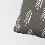 Pine Trees . Charcoal Pillow Sham Gallery Image 4