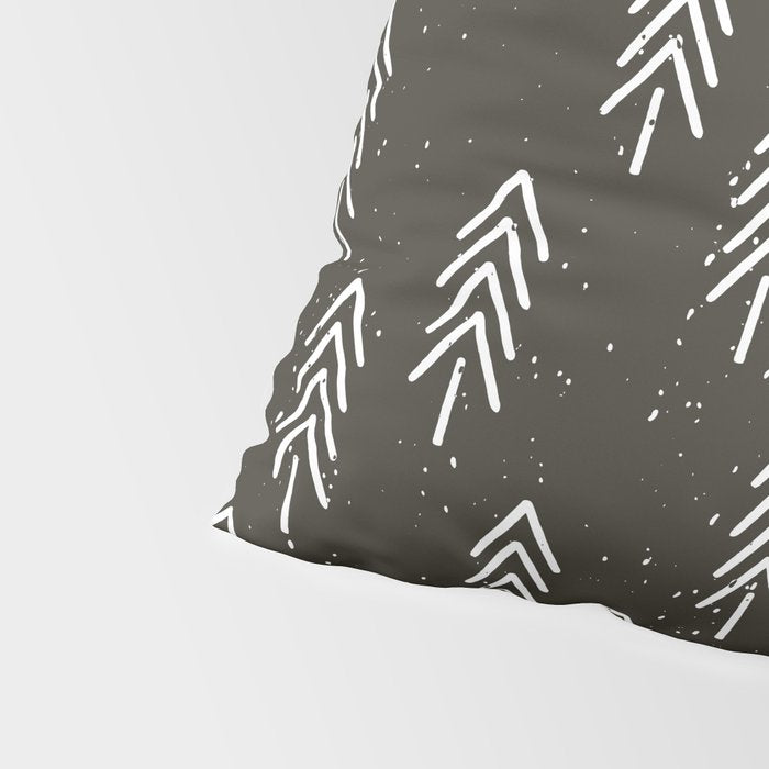 Pine Trees . Charcoal Pillow Sham Gallery Image 4