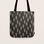 Pine Trees . Charcoal Tote Bag Gallery Image 1