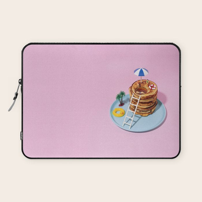 Pancakes pool Laptop Sleeve Gallery Image 1
