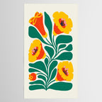 Orioles & Golden Poppy: Les Fleurs | Flower Market 04 | Spring Summer 23 Tablecloth Gallery Image 2