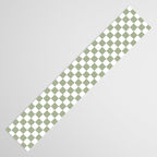 Miniature Check Pattern in Sage Green and White Table Runner Gallery Image 3