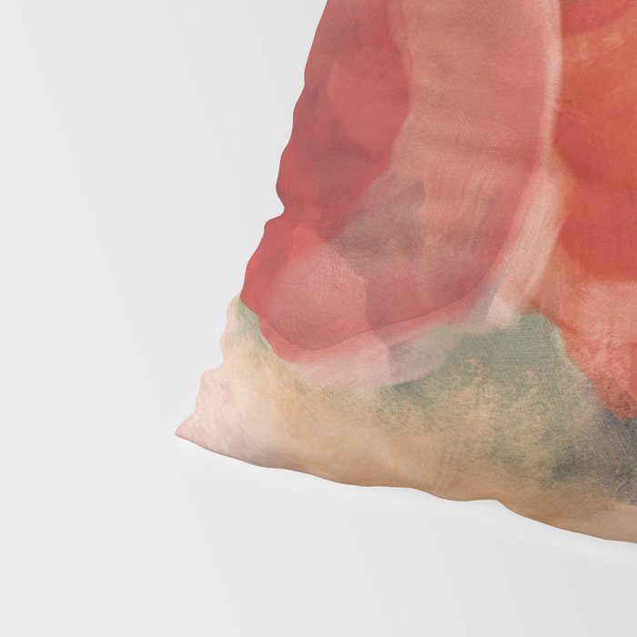 pink summer roses 2 triptych abstract Pillow Sham Gallery Image 4