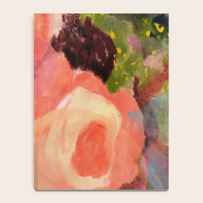 pink summer roses 2 triptych abstract Notebook Gallery Image 4