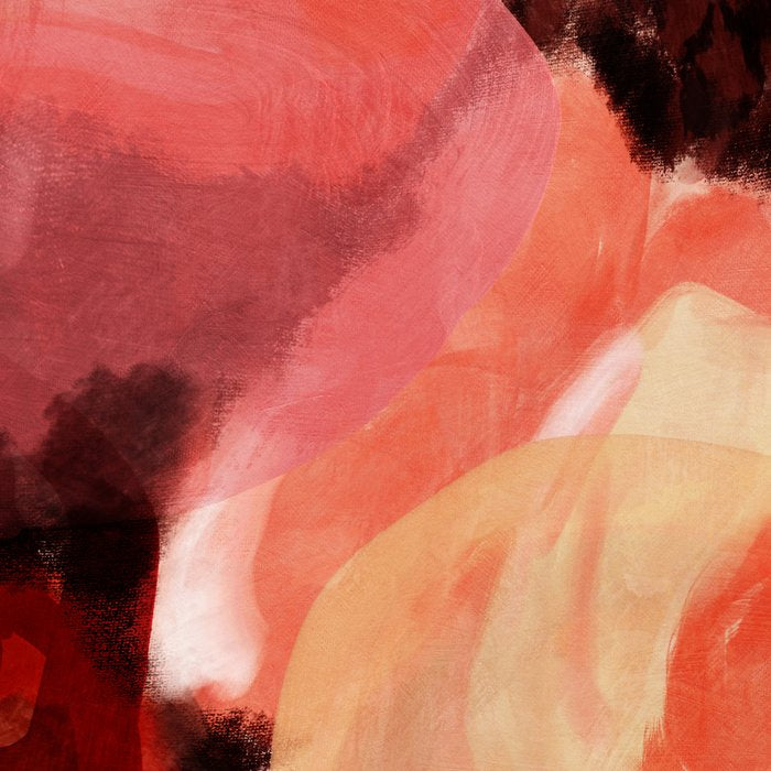 pink summer roses 2 triptych abstract Coffee Mug Gallery Image 2