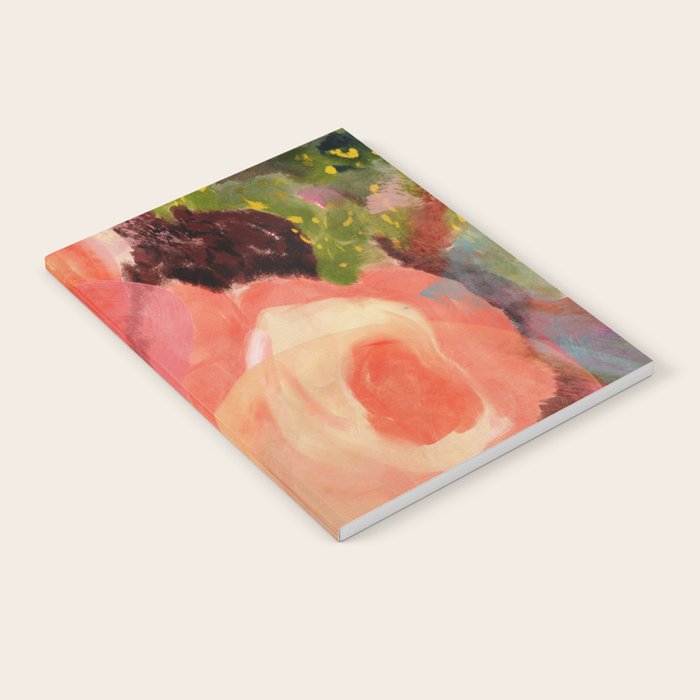 pink summer roses 2 triptych abstract Notebook Gallery Image 1