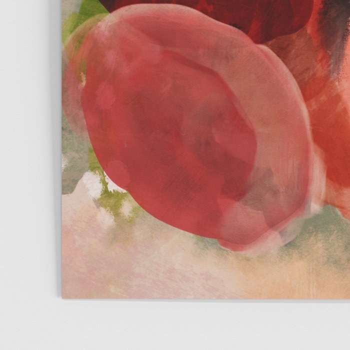 pink summer roses 2 triptych abstract Poster Gallery Image 3