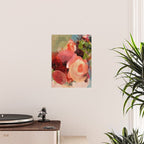 pink summer roses 2 triptych abstract Poster Gallery Image 2