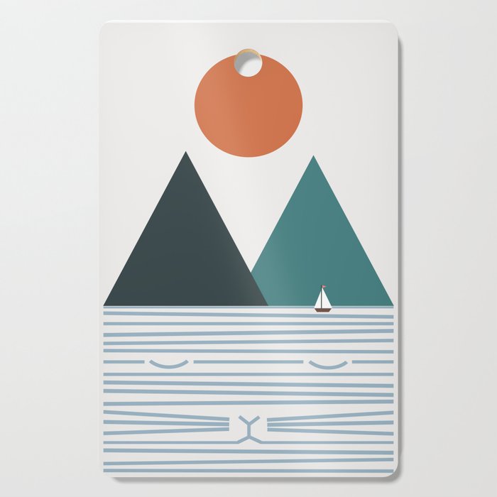 Cat Landscape 9 Cutting Board Gallery Image 1