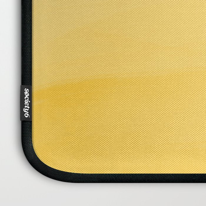 Monochromatic Pale Yellow into Gold Abstract Painting Laptop Sleeve Gallery Image 3