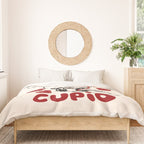 Not Today Cupid Funny Anti Valentine Quote Duvet Cover Gallery Image 3