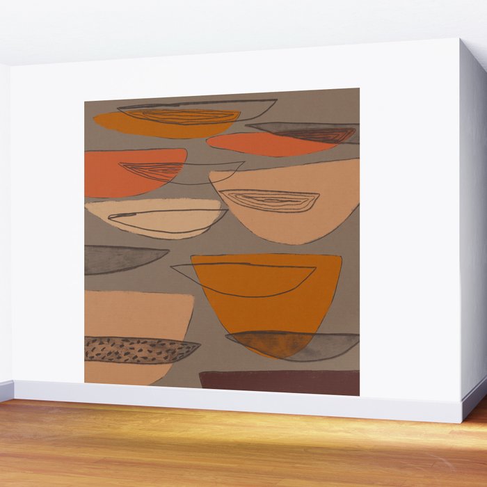 Transparent Shapes #1 Wall Mural Gallery Image 2