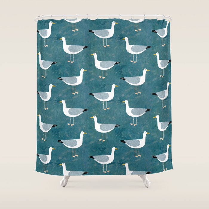 Seagull Standing Shower Curtain Gallery Image 1