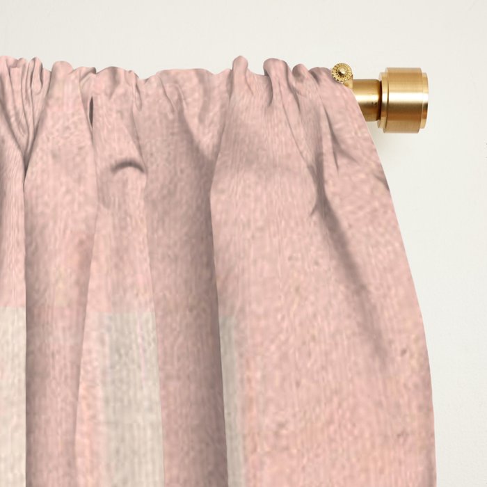 N28 - Anthropologie Traditional Moroccan Style Pink Texture Window Curtain Gallery Image 2