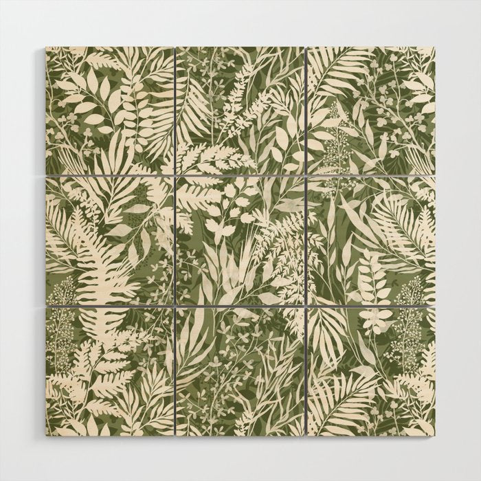 Leafy autumn forest GW Wood Wall Art Gallery Image 1