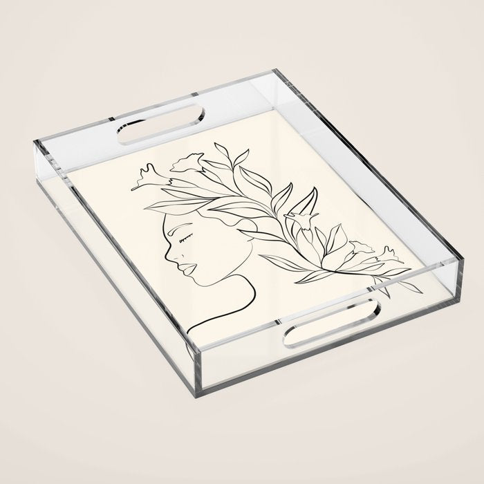 Blooming I Acrylic Tray Gallery Image 1