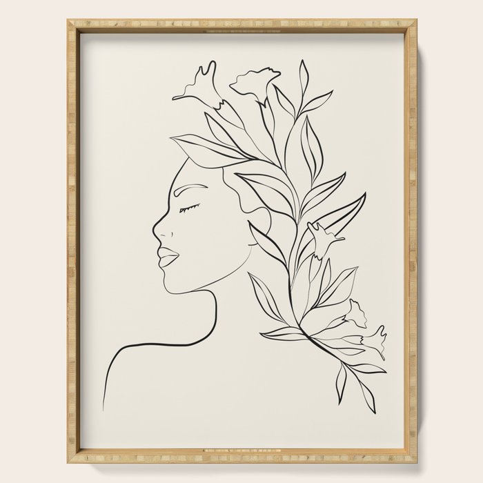 Blooming I Serving Tray Gallery Image 1