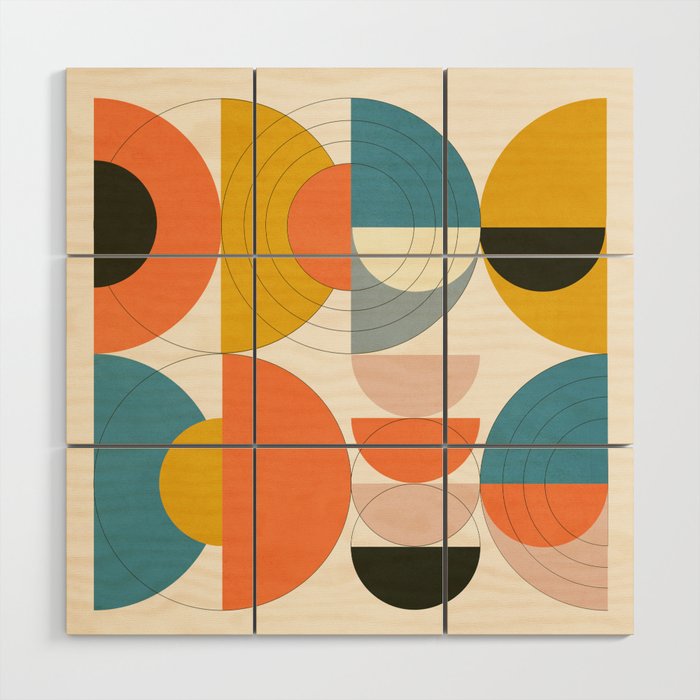 Roud Flow No. 7 Wood Wall Art Gallery Image 1