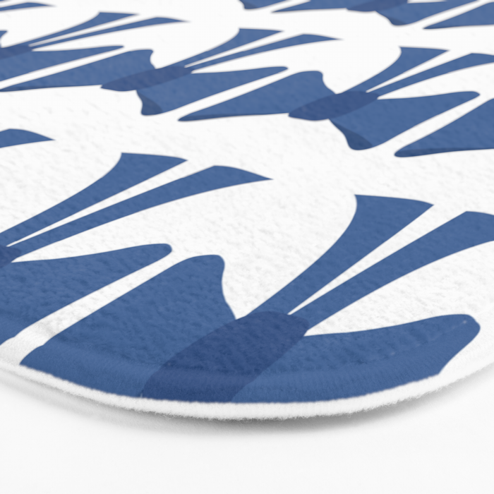 Vintage Bows V Blue Bath Mat Gallery Image 3