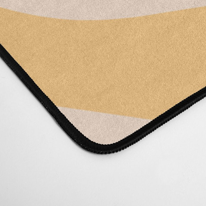 Tangerine Liquid Swirl Retro Abstract Pattern Desk Mat Gallery Image 4