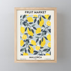 Fruit market retro Mallorca inspiration Mini Art Print Gallery Image 1