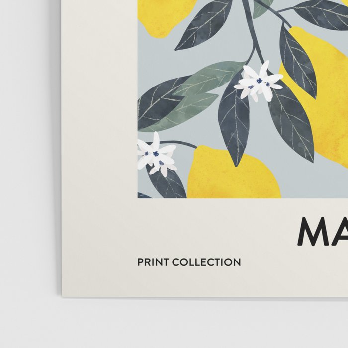 Fruit market retro Mallorca inspiration Poster Gallery Image 3