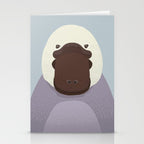Whimsy Platypus, Animal Portrait Stationery Card Gallery Image 2