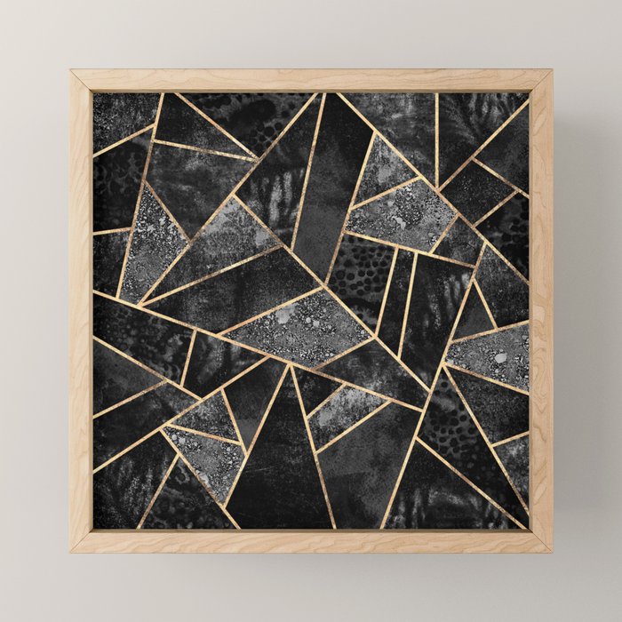 Black Stone 2 Mini Art Print Gallery Image 1