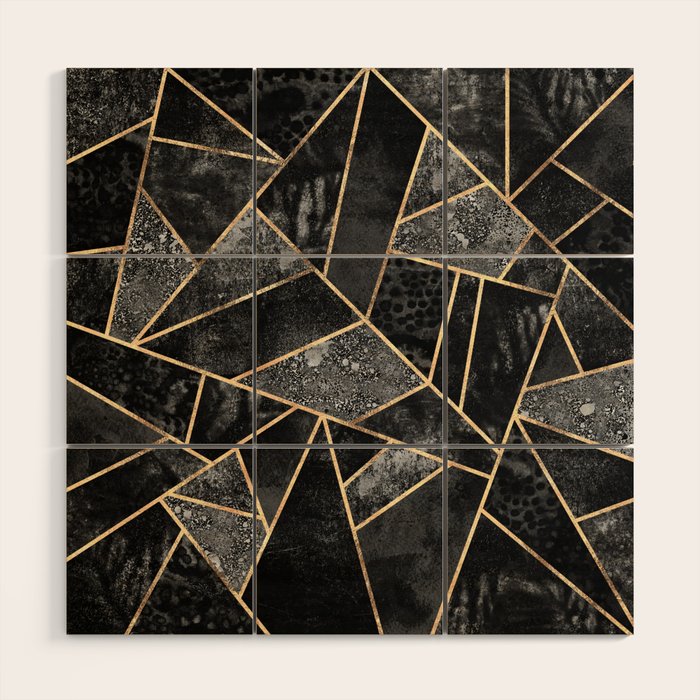 Black Stone 2 Wood Wall Art Gallery Image 1