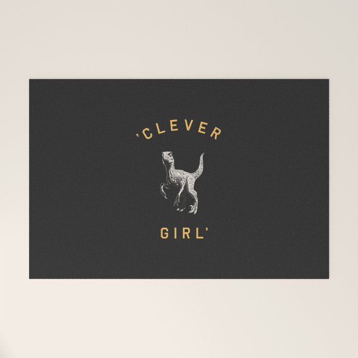 Clever Girl (Dark) Welcome Mat Gallery Image 1