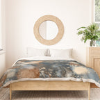 Earth watercolor splashes 2 Duvet Cover Gallery Image 3