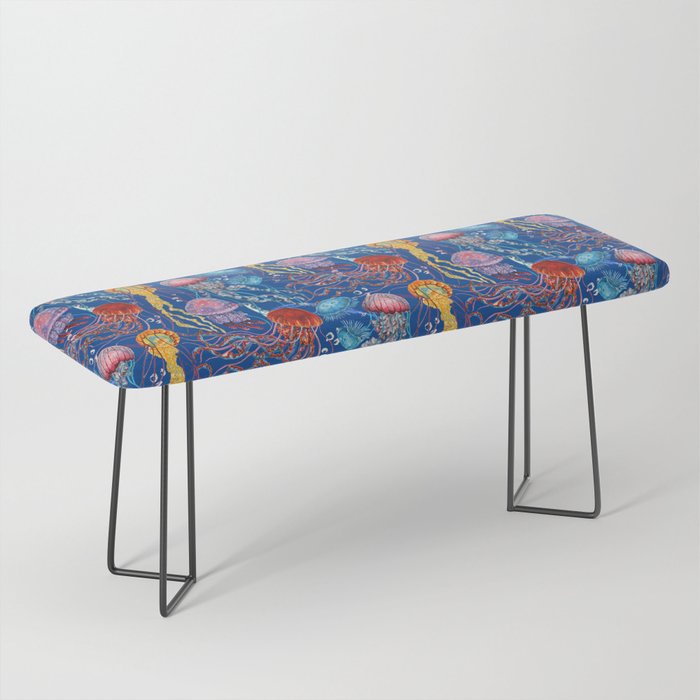 Jellyfish Collection - blue Bench Gallery Image 1