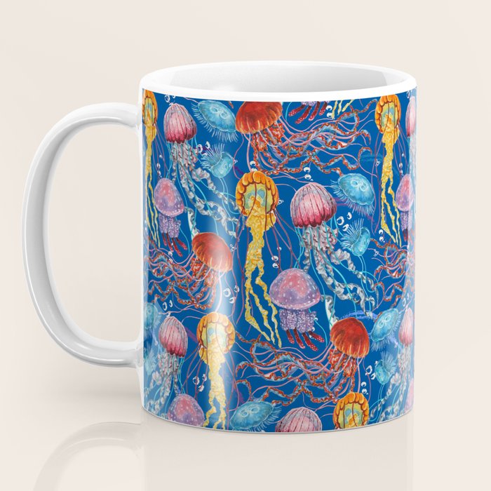 Jellyfish Collection - blue Coffee Mug Gallery Image 3