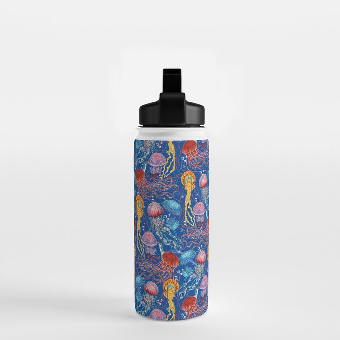 Jellyfish Collection - blue Water Bottle Gallery Image 2