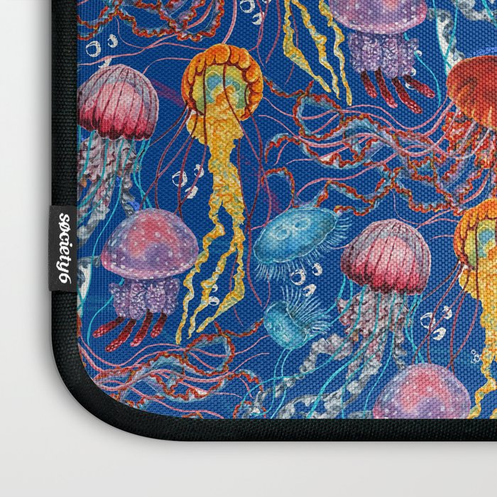 Jellyfish Collection - blue Laptop Sleeve Gallery Image 3