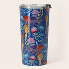 Jellyfish Collection - blue Travel Mug Gallery Image 2